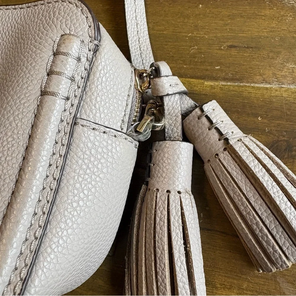 Kate Spade Orchard Street Arla Cityscape Gray Crossbody Tassel Travel Classic